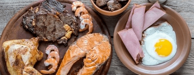 Ducanska diet with high protein content